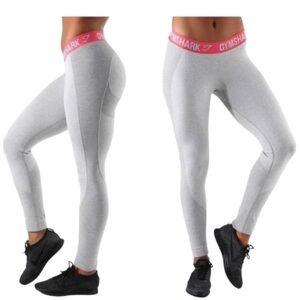NWT Gymshark flex leggings v3 grey pink S new